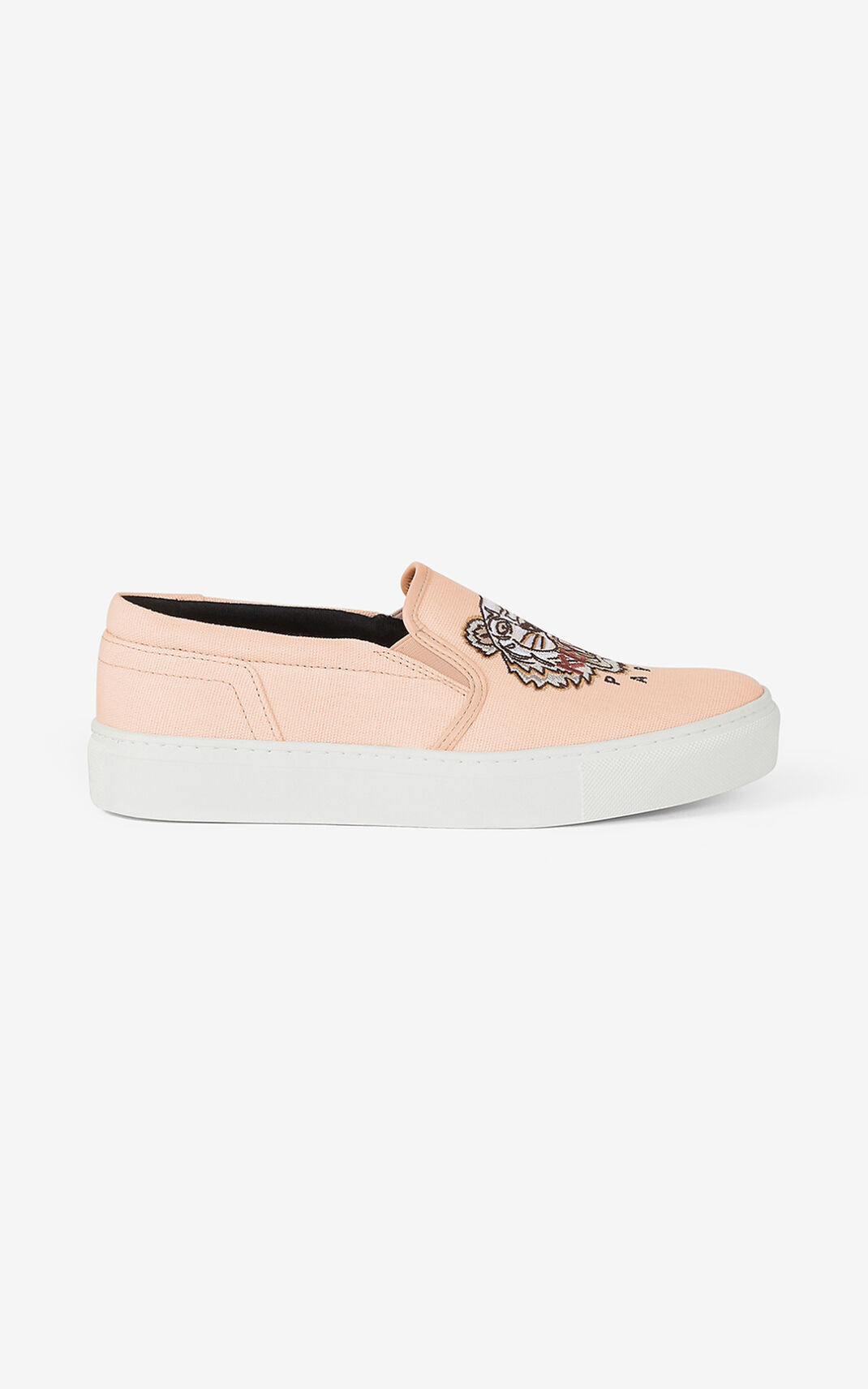 Baskets Kenzo Femme K Skate Tiger slip on Beige IUASP-7015